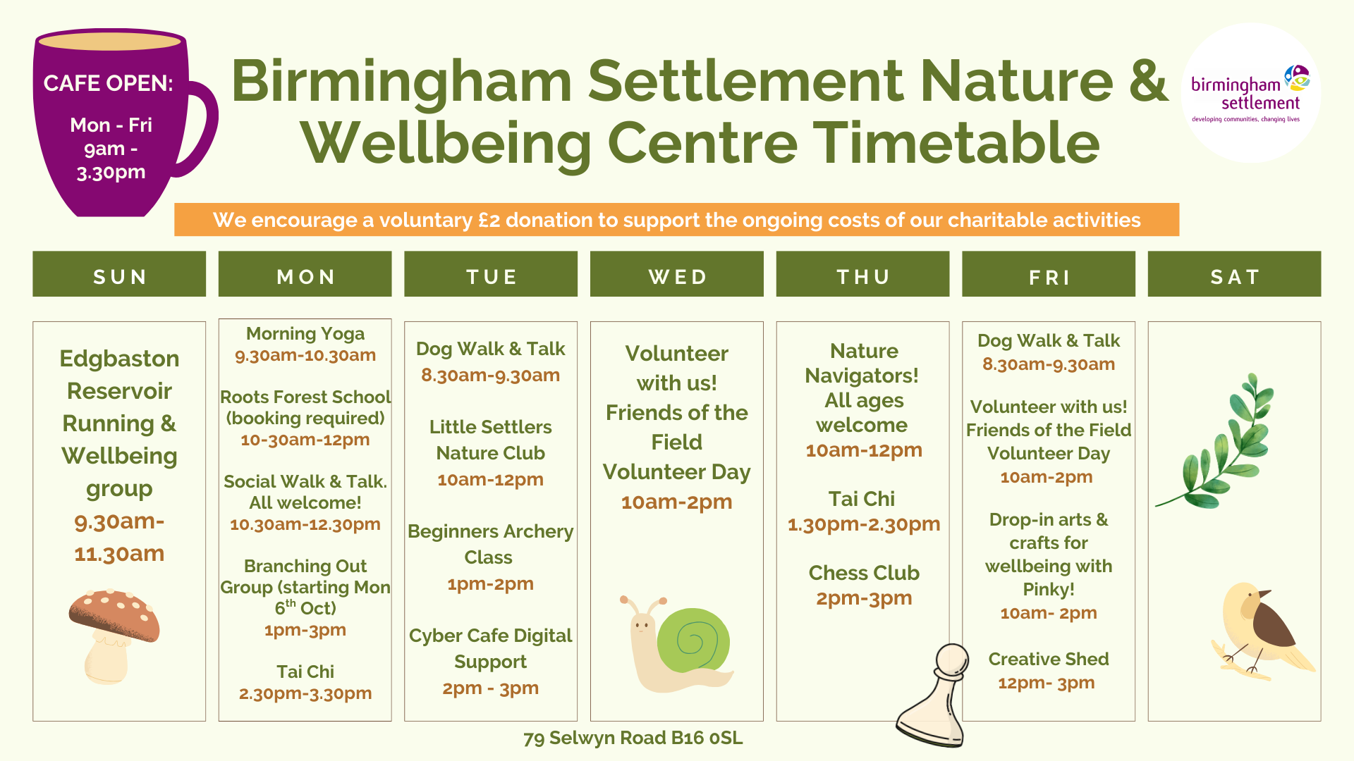 NWBC Timetable - As of December 2025
