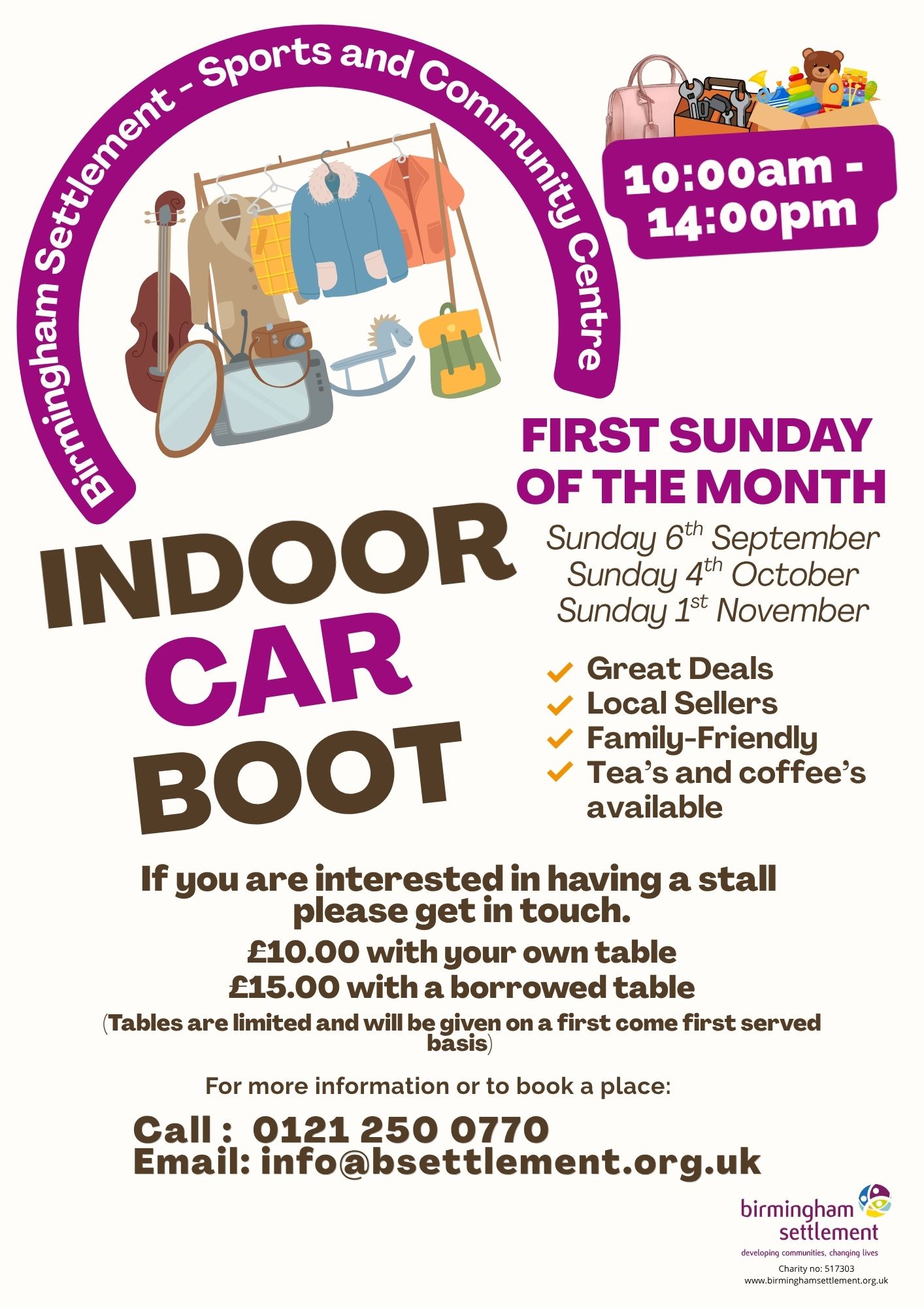 Indoor car Boot final