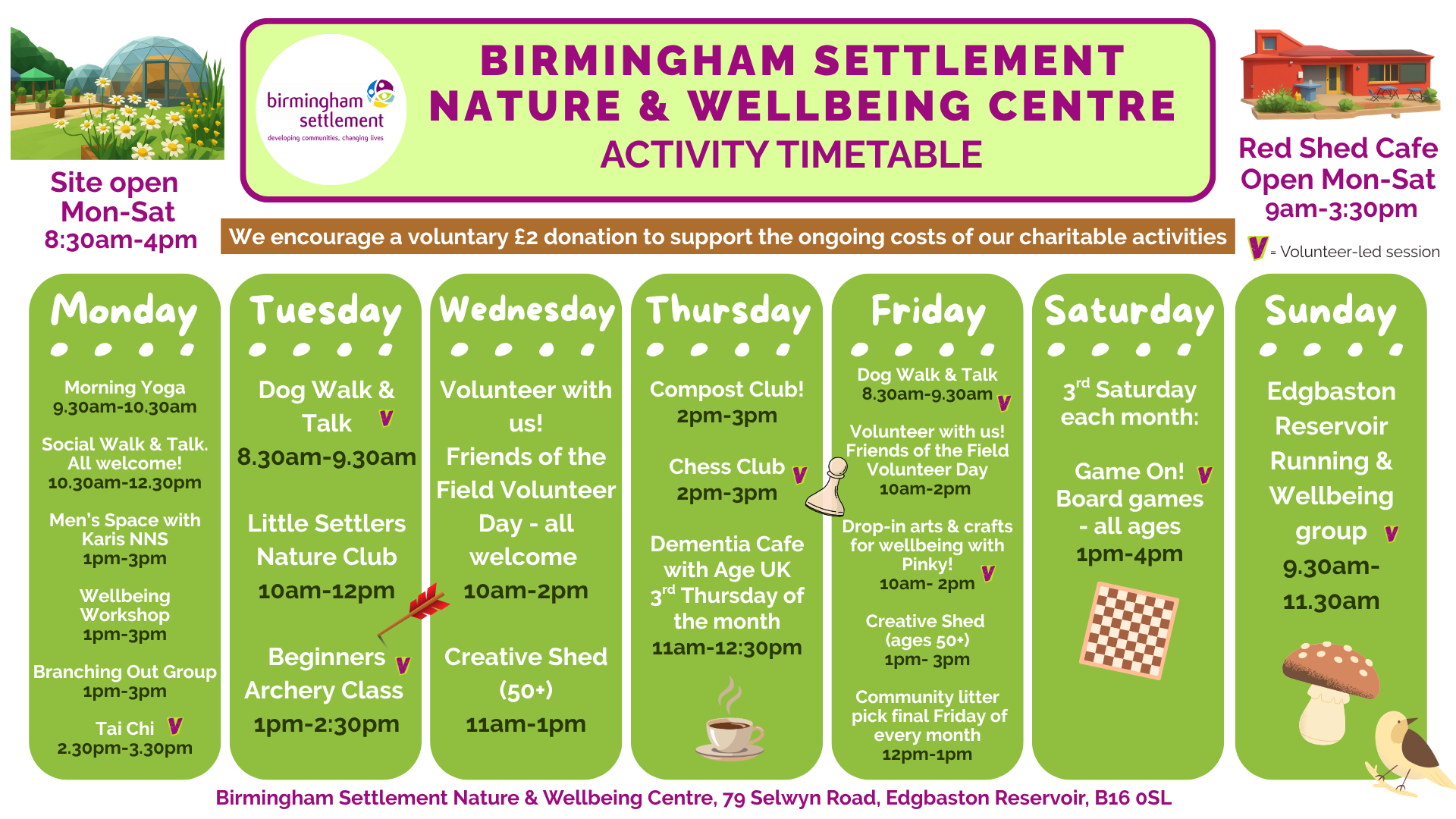NWBC Timetable - As of Oct 2026